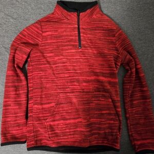 Jumping Beans Red Zip Fleece Pullover, Girls Size 10